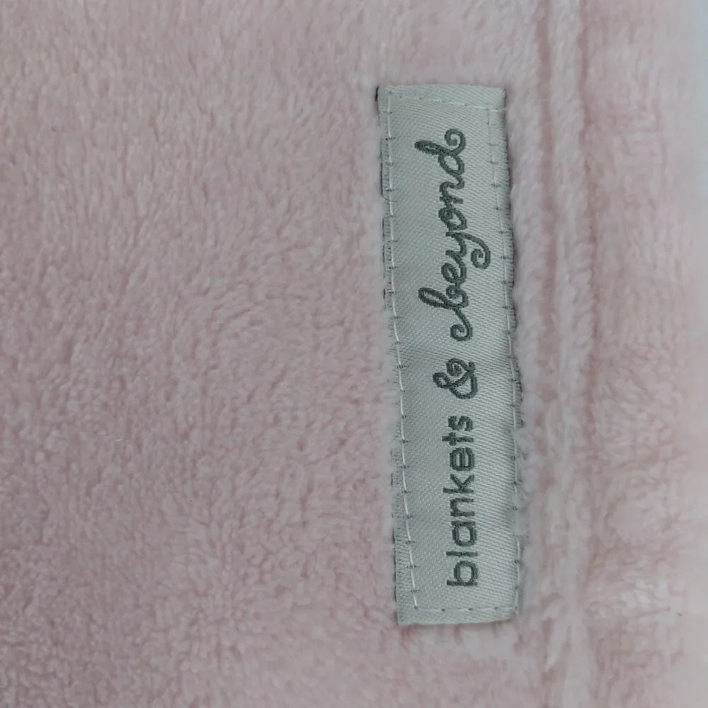 Blankets & Beyond Pink Bunny Rabbit Lovey Security Blanket Plush 14